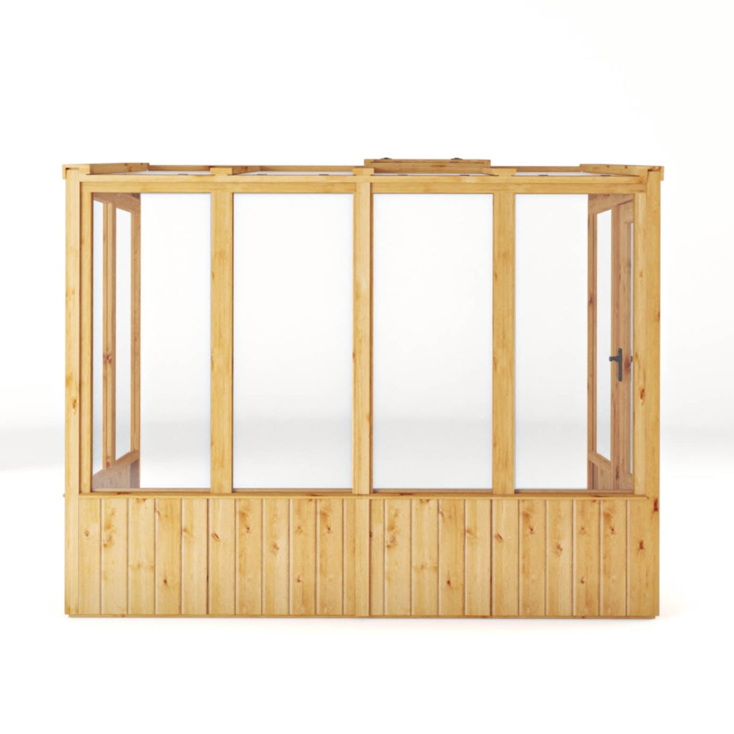 8 x 4 Woodsman Pent Lean-To Glass Greenhouse