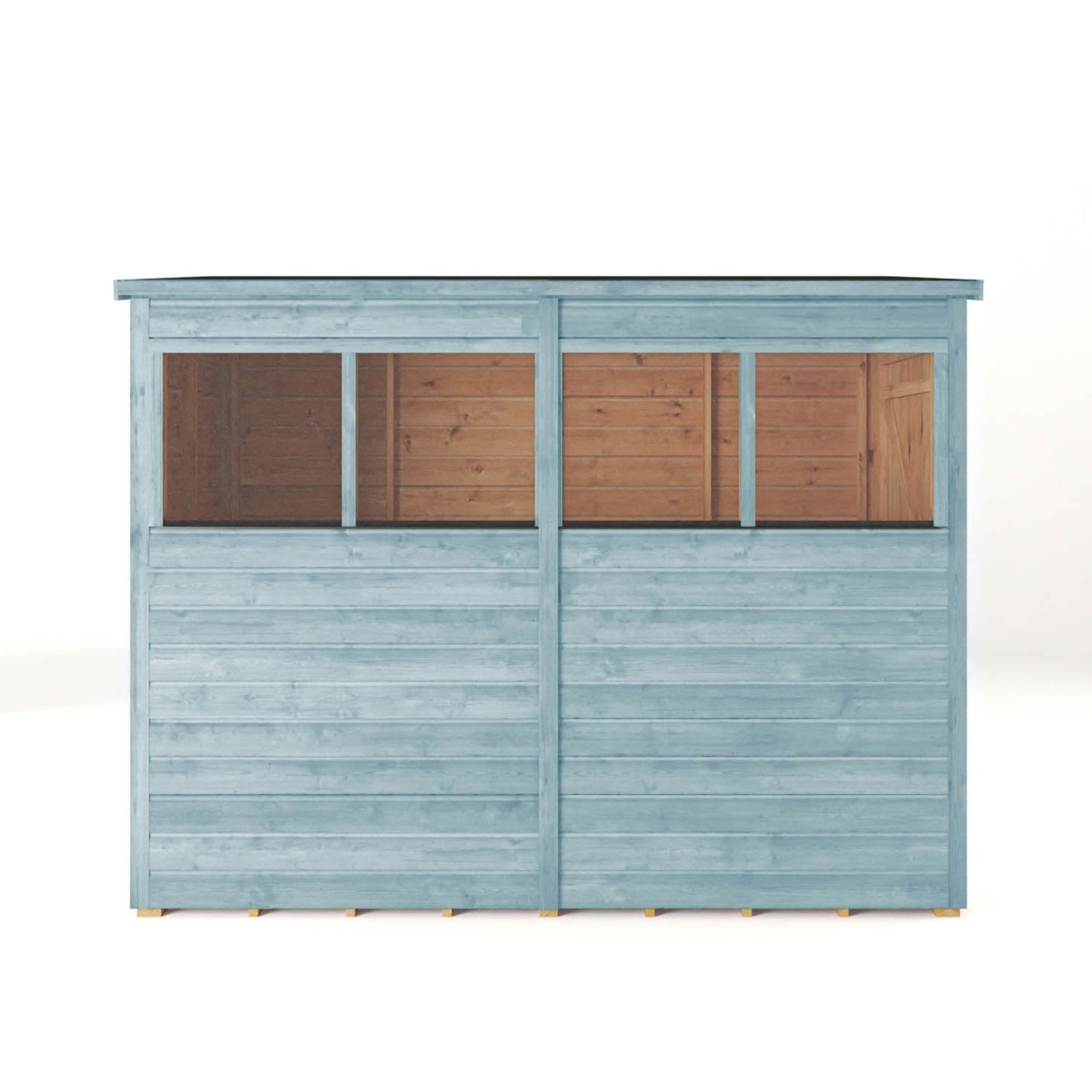 8 x 4 Ready Painted Woodsman Shiplap Pent Wooden Shed