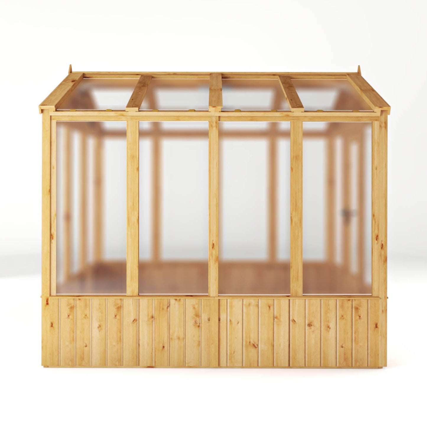 8 x 6 Woodsman Apex Polycarbonate Greenhouse
