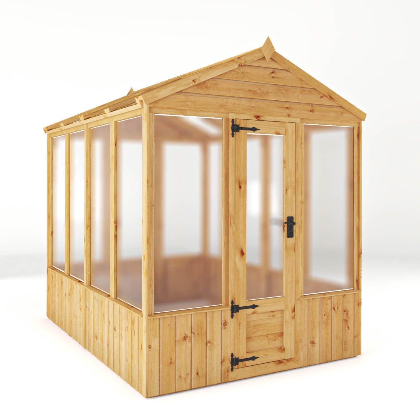 8 x 6 Woodsman Apex Polycarbonate Greenhouse