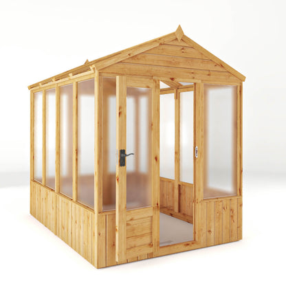 8 x 6 Woodsman Apex Polycarbonate Greenhouse