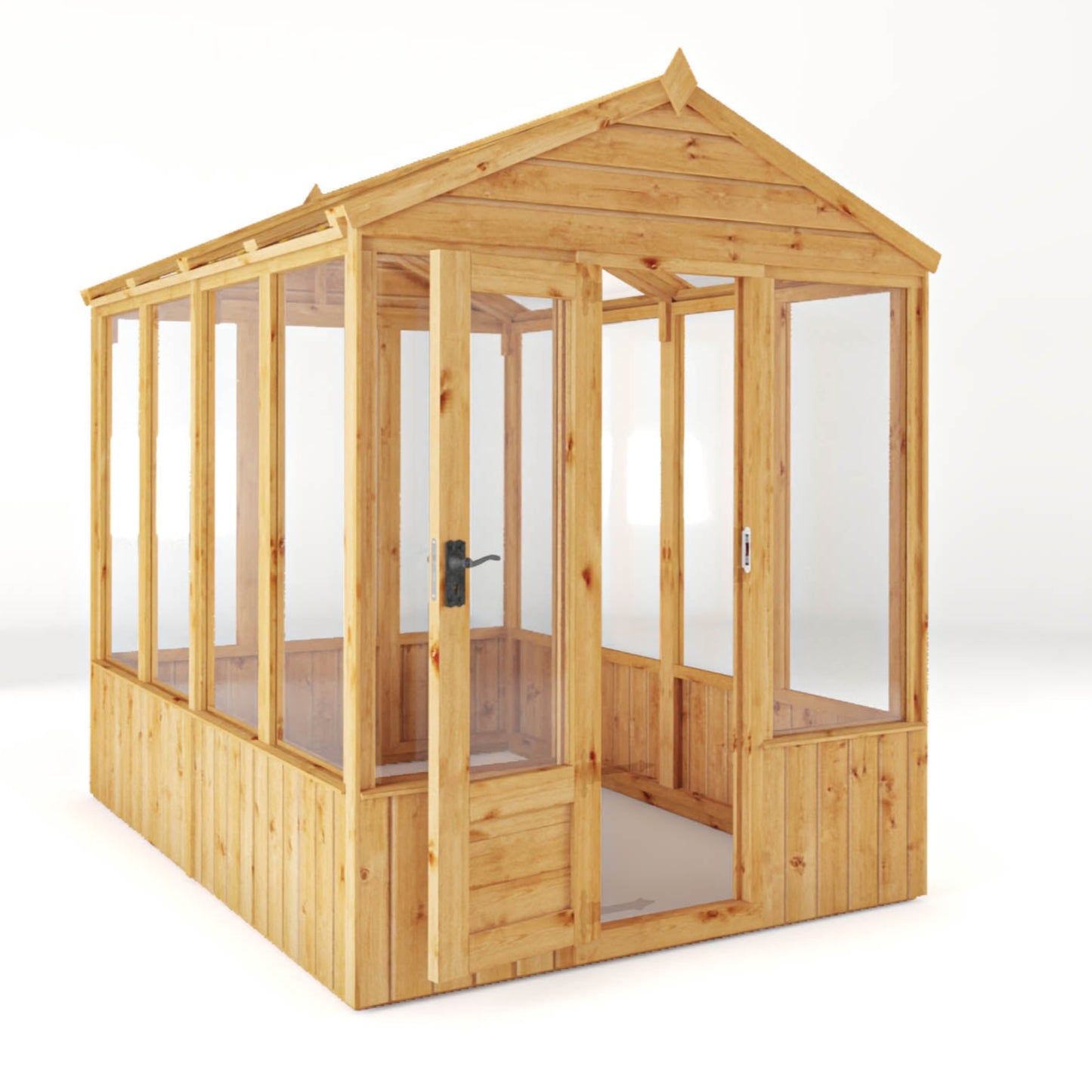 8 x 6 Woodsman Apex Glass Greenhouse