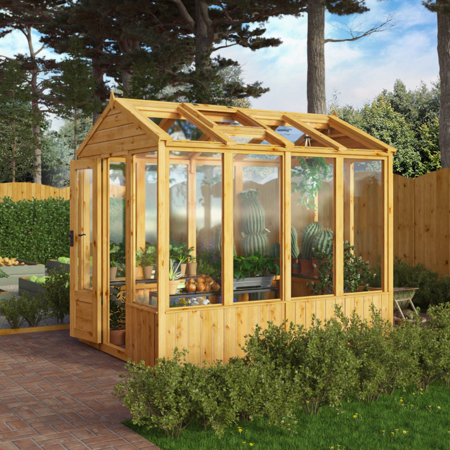 8 x 6 Woodsman Apex Styrene Greenhouse