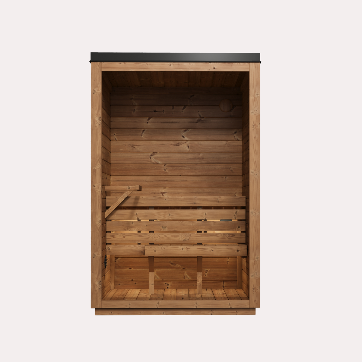 Novi Rose Premium Cube Outdoor Sauna - 2 Person