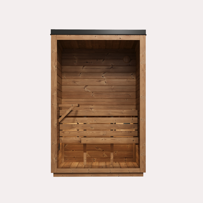 Novi Rose Premium Cube Outdoor Sauna - 2 Person