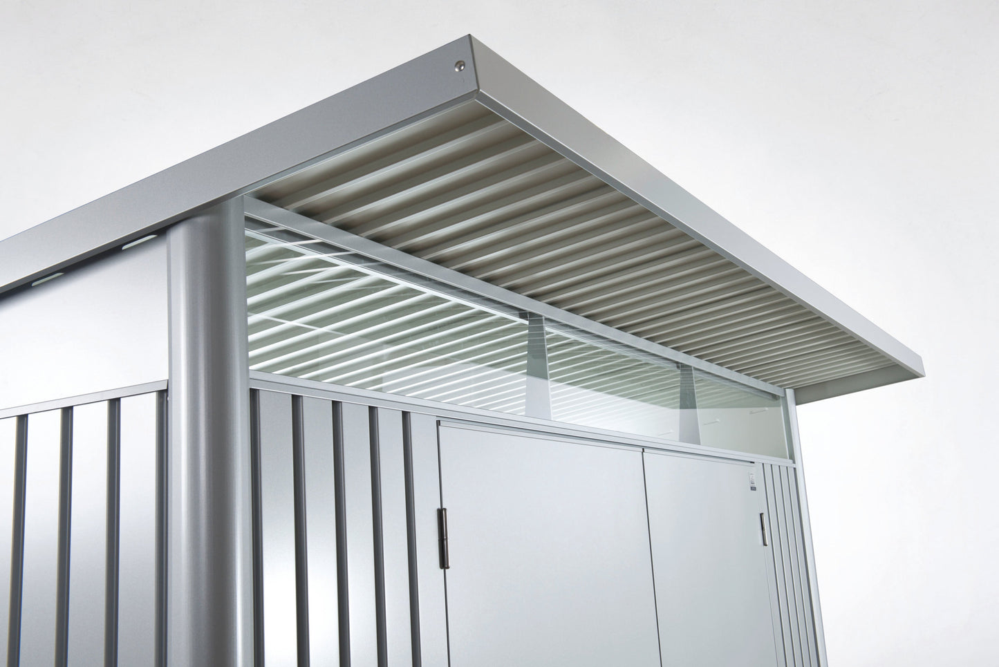 Biohort AvantGarde 6x7 Metallic Silver Garden Shed
