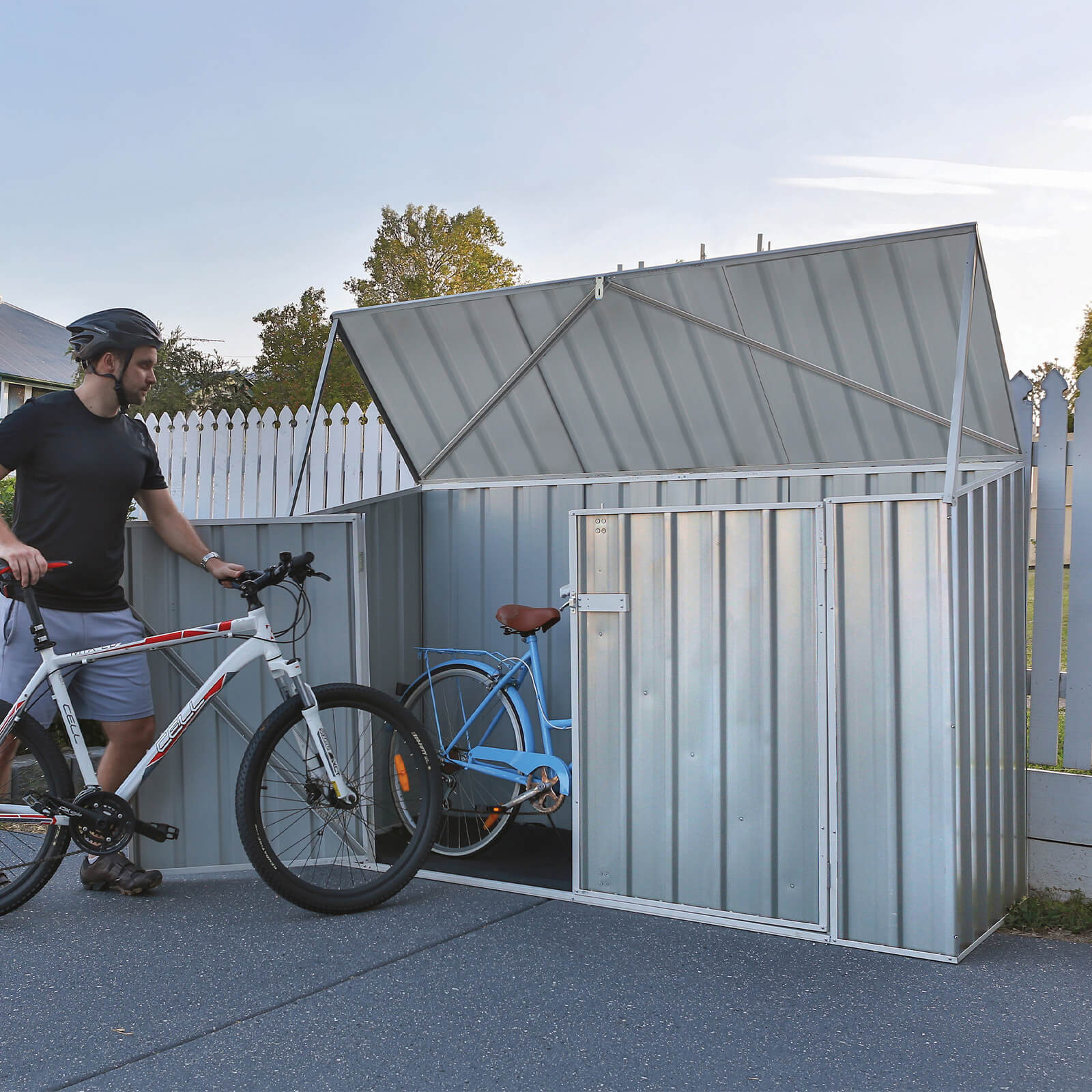 7 x 3 Woodland Zinc Metal Bike Store