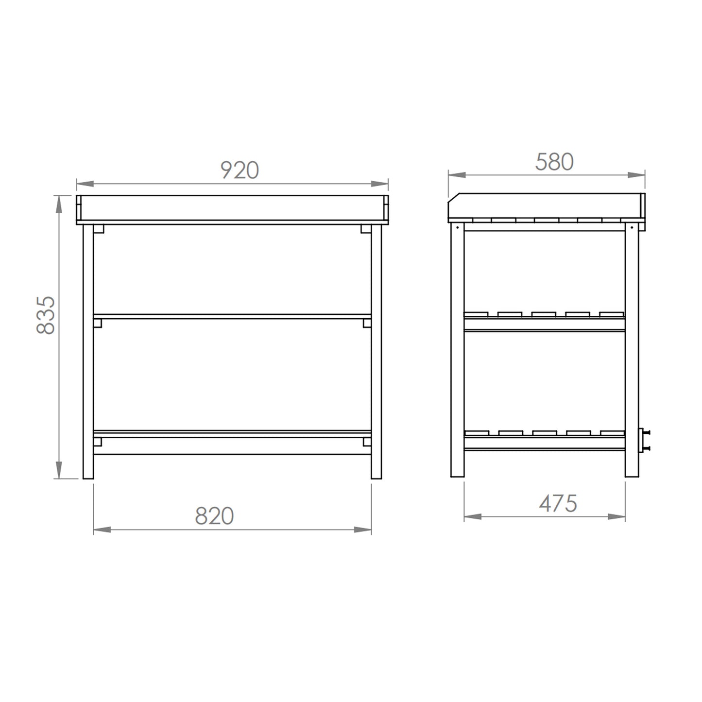 1m Potting Bench