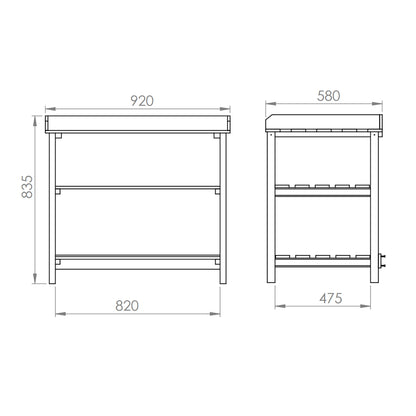 1m Potting Bench