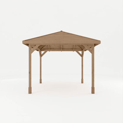 3m x 3m Pressure Treated Gazebo with Tongue & Groove Roof