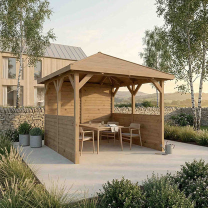 3m x 3m Pressure Treated Gazebo With Panels