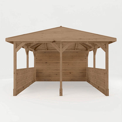 4m x 4m Pressure Treated Gazebo with Panels