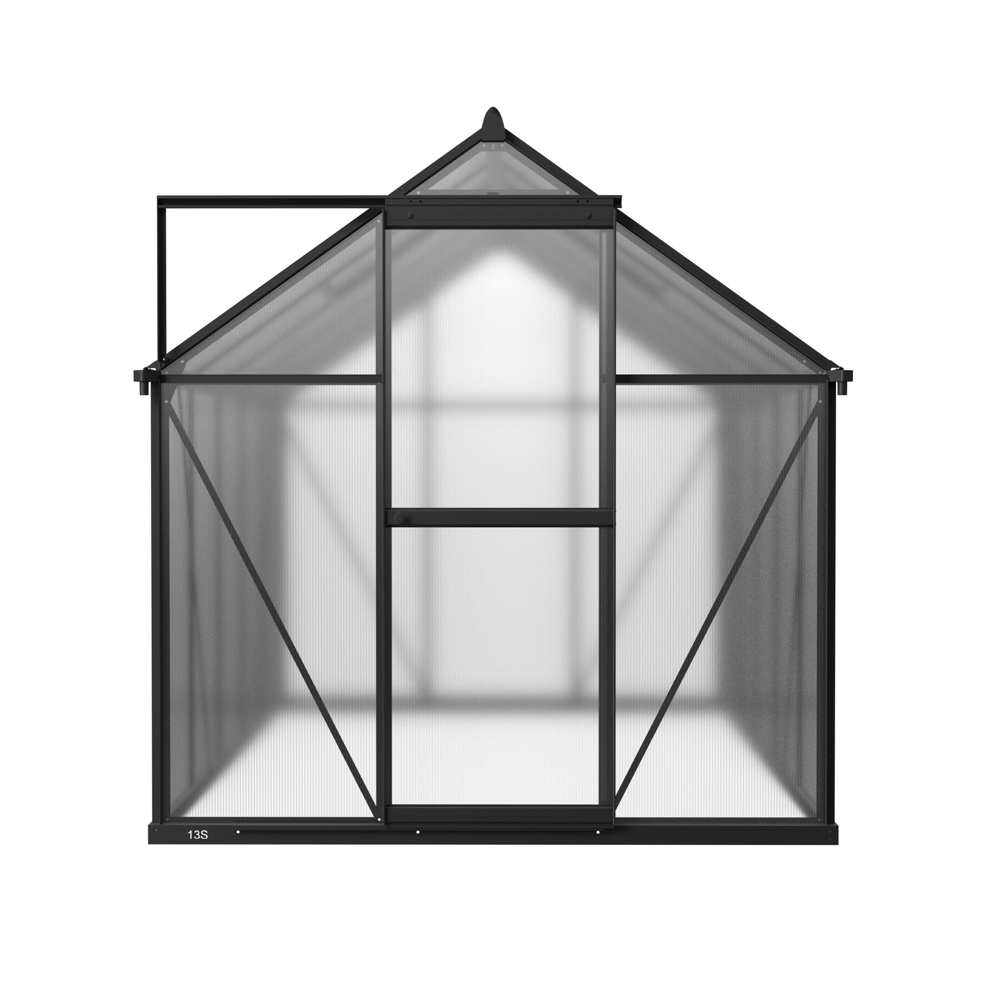 6 x 10 Metal Greenhouse with Polycarbonate