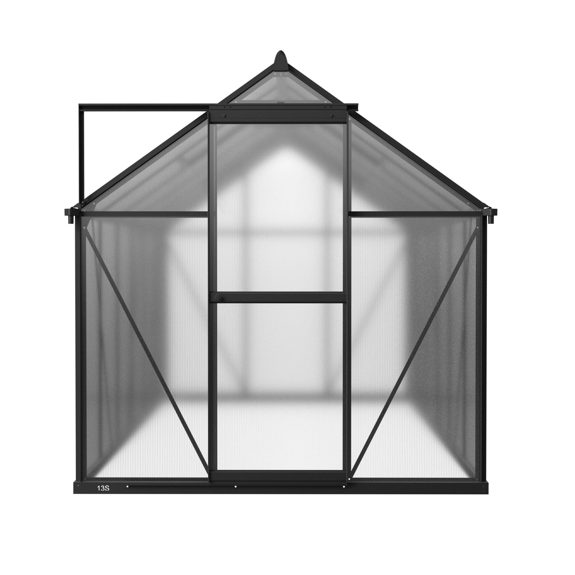 6 x 12 Metal Greenhouse with Polycarbonate