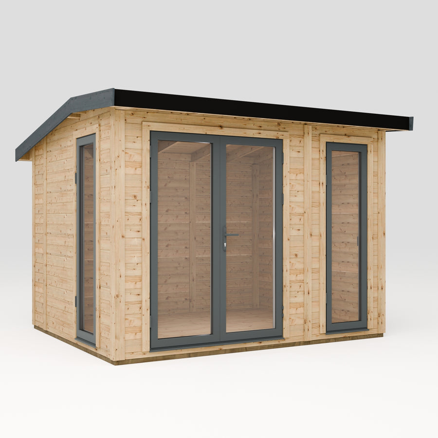 Falcon studio cabin, front view illustration