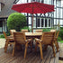 Charles Taylor Eight Seater Circular Dining Set with Parasol
