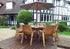 Charles Taylor Eight Seater Circular Dining Set with Parasol

