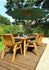 Charles Taylor Eight Seater Rectangular Dining Bench Set with Parasol
