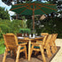 Charles Taylor Eight Seater Rectangular Dining Set with Parasol
