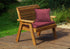 Charles Taylor Traditional Two Seater Bench with Cushions
