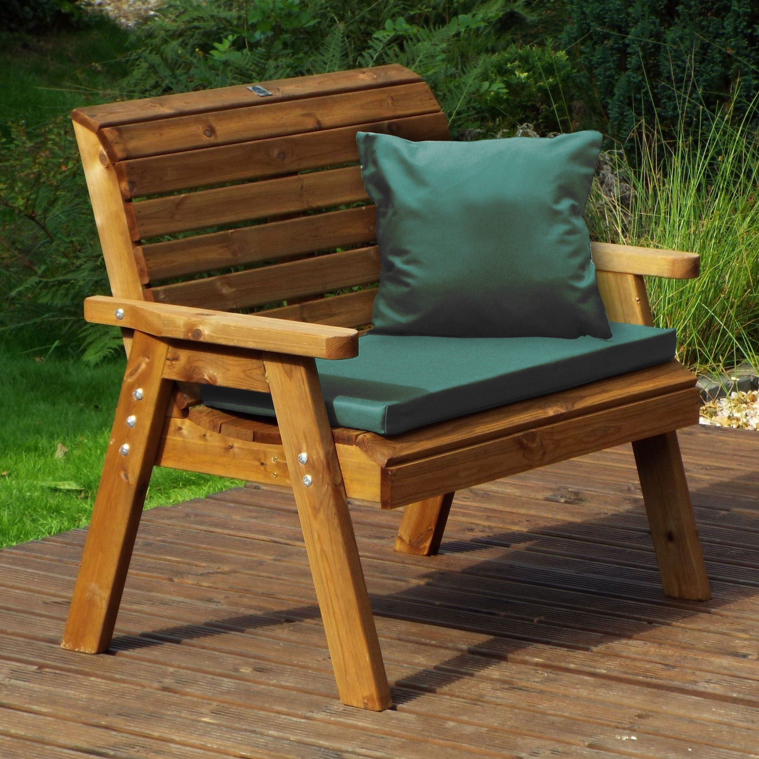 Charles Taylor Traditional Two Seater Bench with Cushions