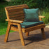 Charles Taylor Traditional Two Seater Bench with Cushions
