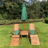 Charles Taylor Aidendack Style Set with Cushions and Parasol
