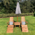 Charles Taylor Aidendack Style Set with Cushions and Parasol
