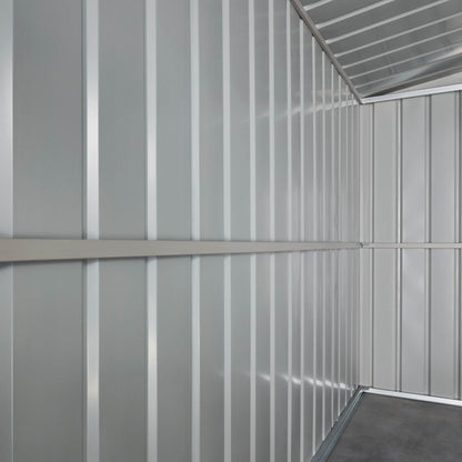 Globel 6 x 4 Grey Apex Metal Shed