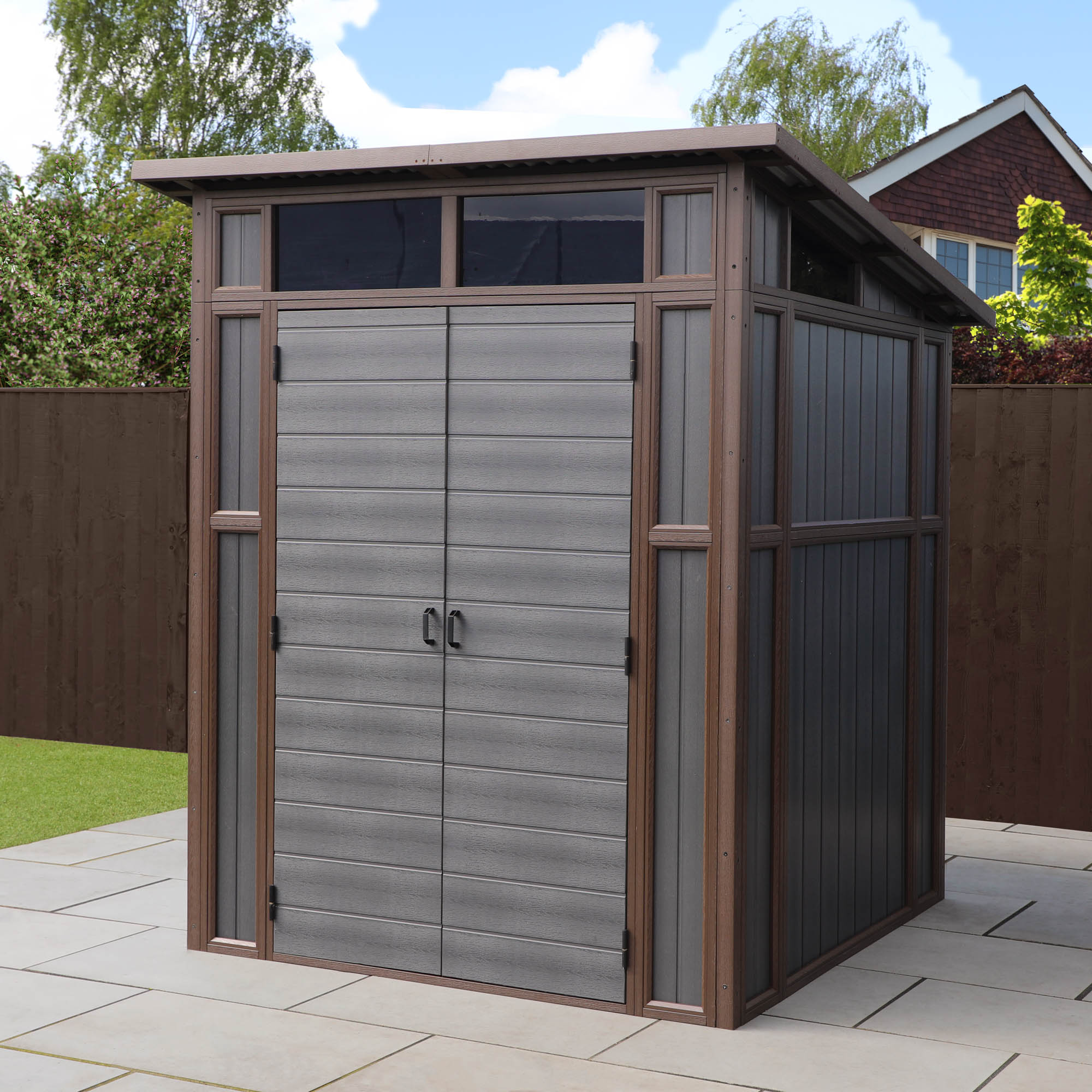 7 x 7 Premium Composite Pent Shed – Waltons