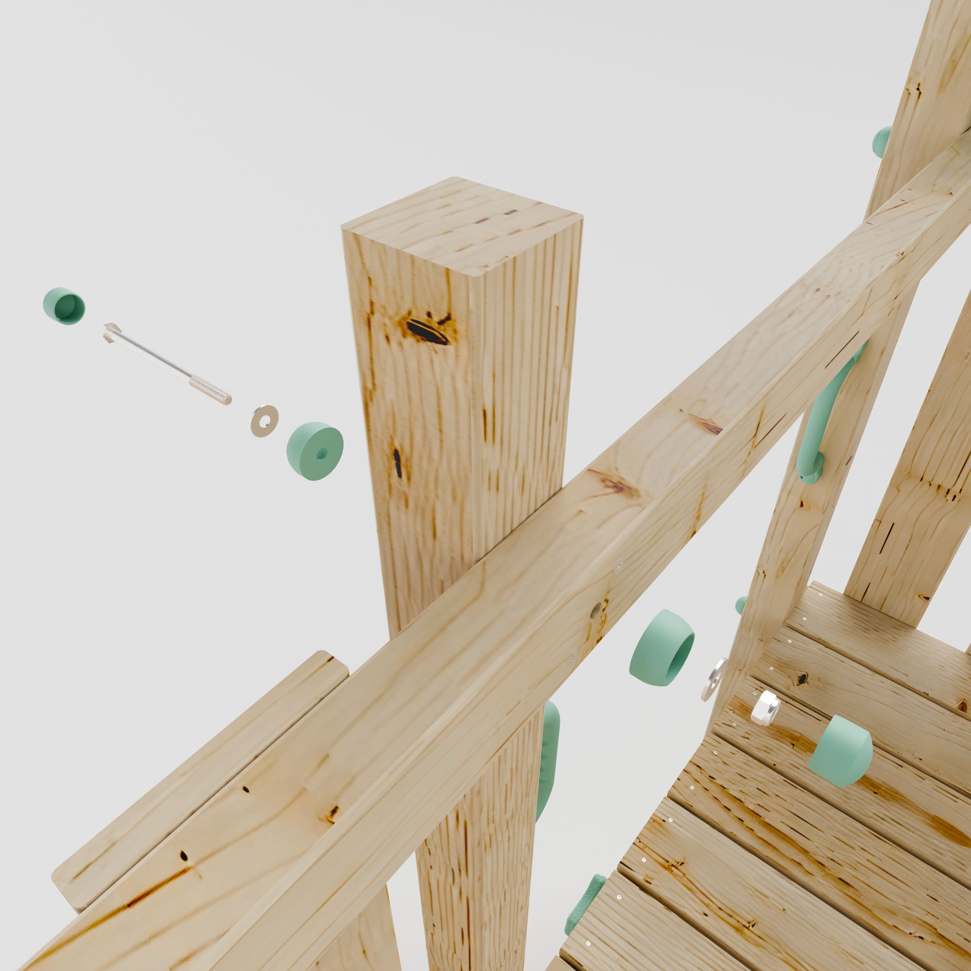 LittleSummit Tower with Swing & Climbing Wall