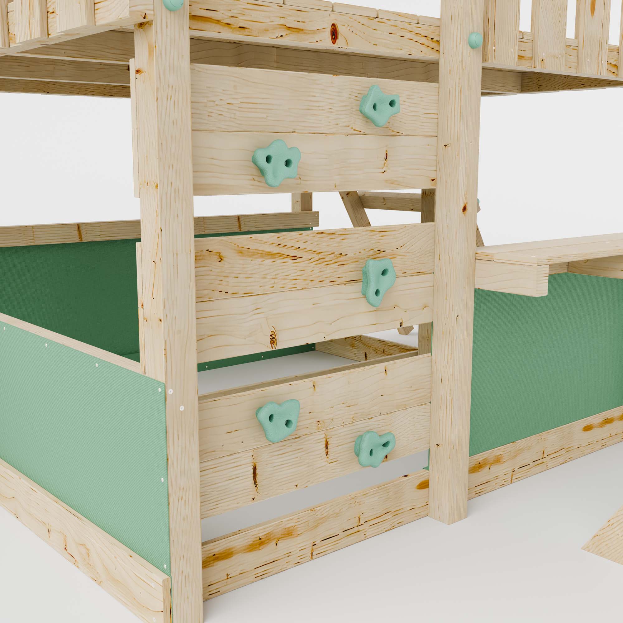 LittleSummit Tower with Swing & Climbing Wall