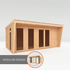 The Harlow 5m x 3m Premium Insulated Garden Room
