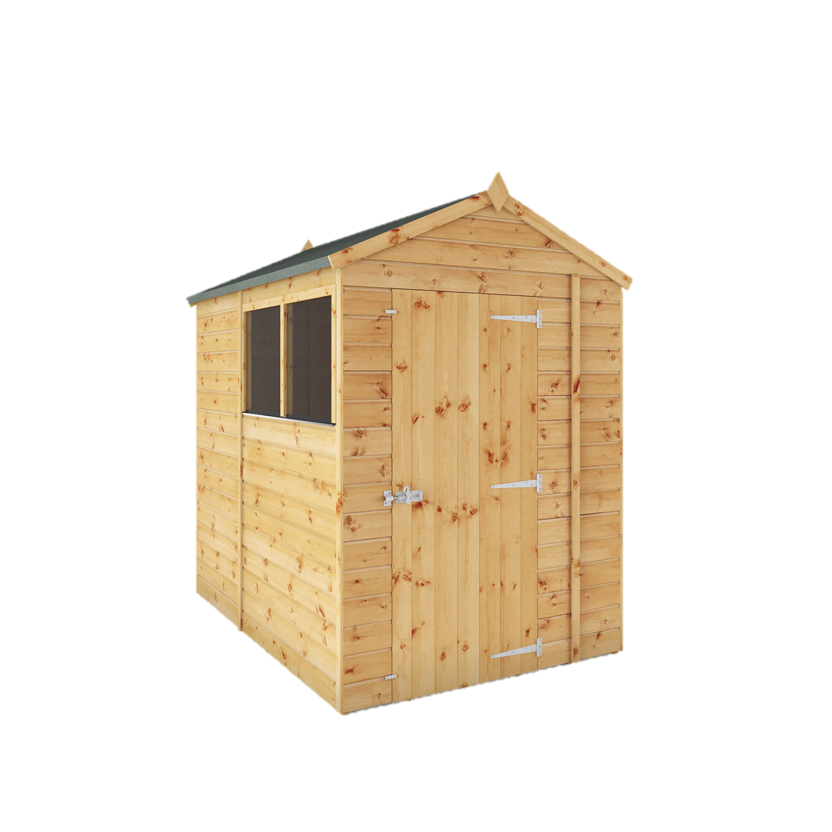 Refurbished Pressure Treated 7 x 5 Shiplap Apex Wooden Shed