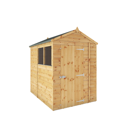 Refurbished Pressure Treated 7 x 5 Shiplap Apex Wooden Shed