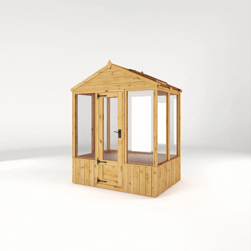 6 x 4 Woodsman Apex Styrene Greenhouse