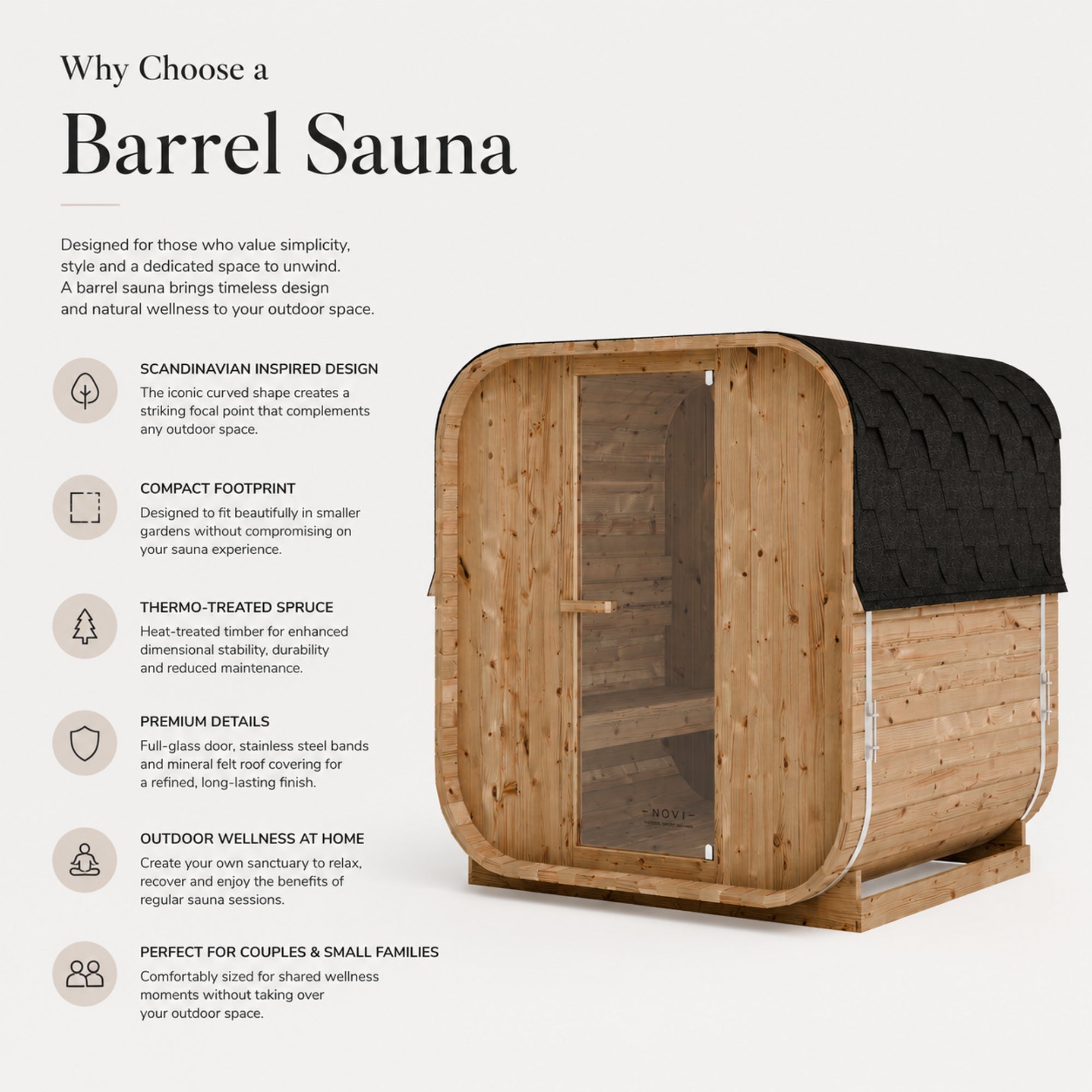 Novi Cube Sauna Extra Large