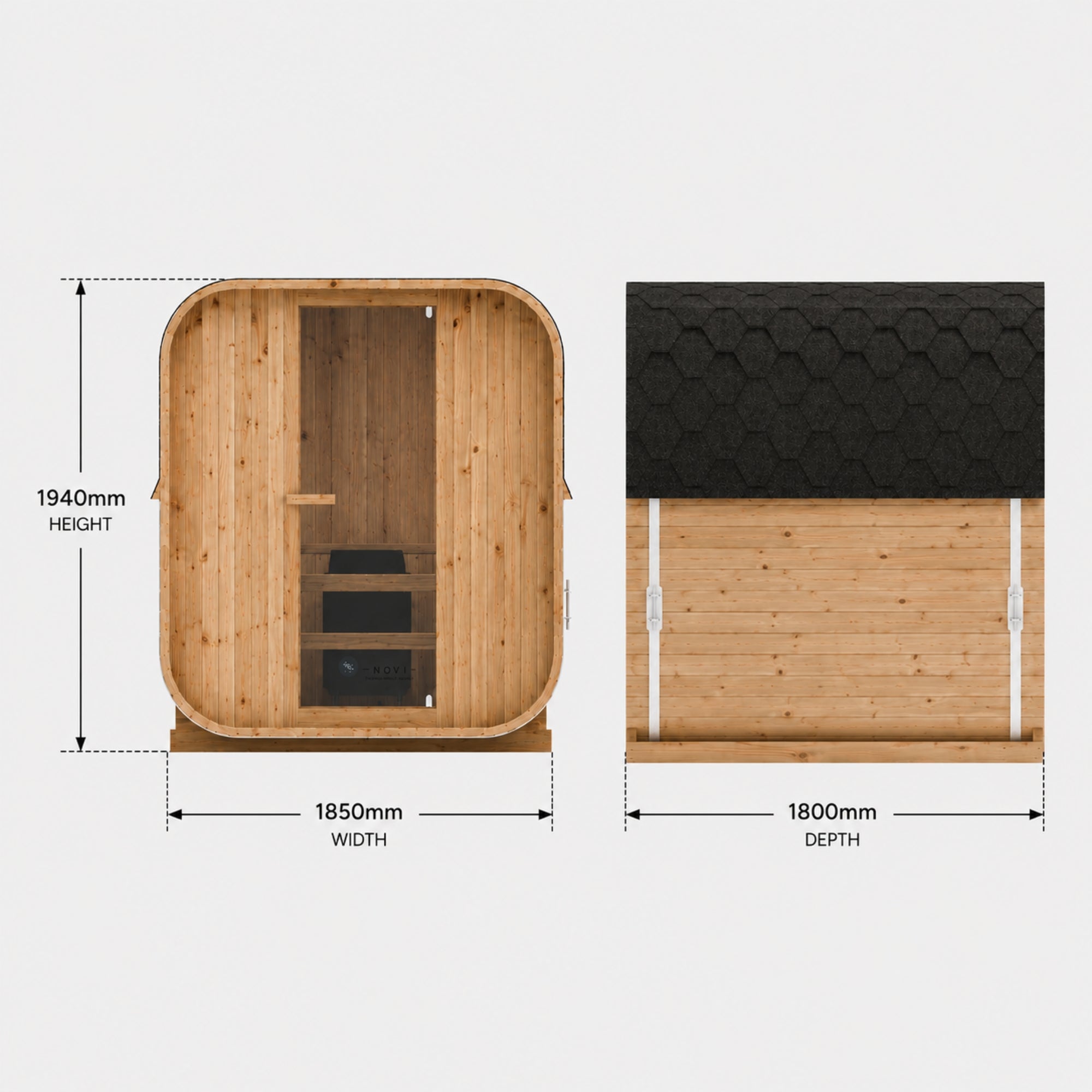 Novi Cube Sauna Large