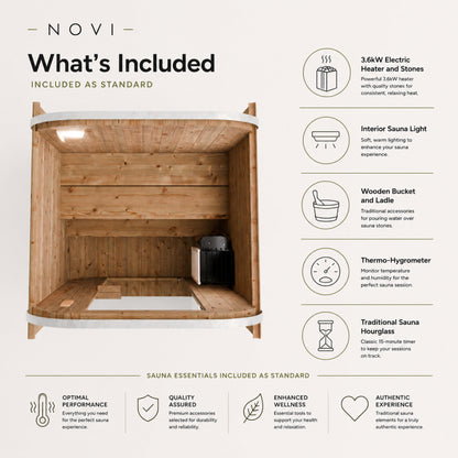 Novi Barrel Sauna