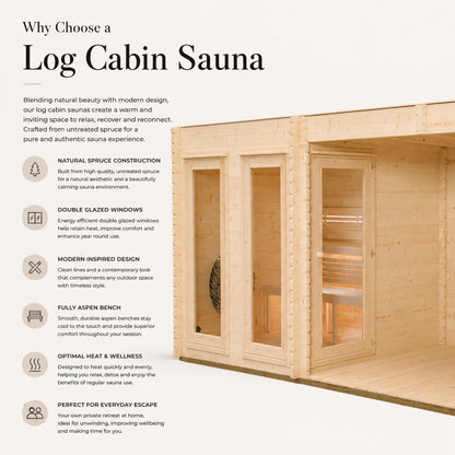 Novi Outdoor Sauna With Large Veranda