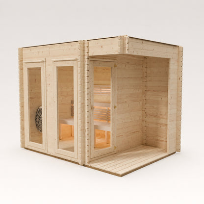Novi Outdoor Sauna With Small Veranda