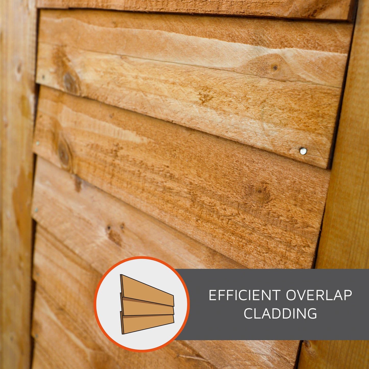 8 x 6 Ultra Value Overlap Apex Wooden Shed