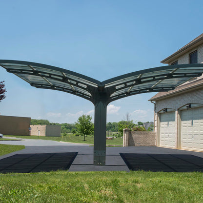 Canopia by Palram Carport Arizona Double Wave Wings & Arch