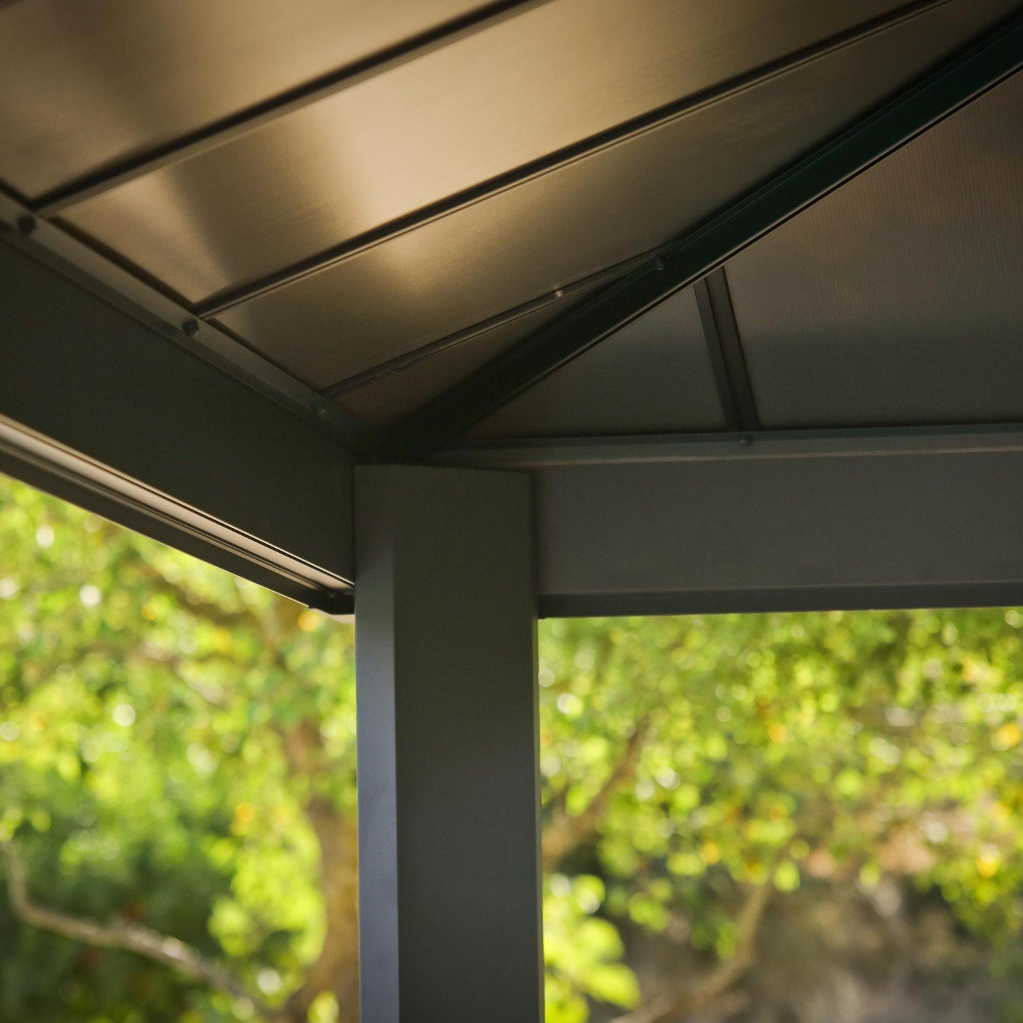 Canopia by Palram Dallas 14 x 14 Garden Gazebo - Grey