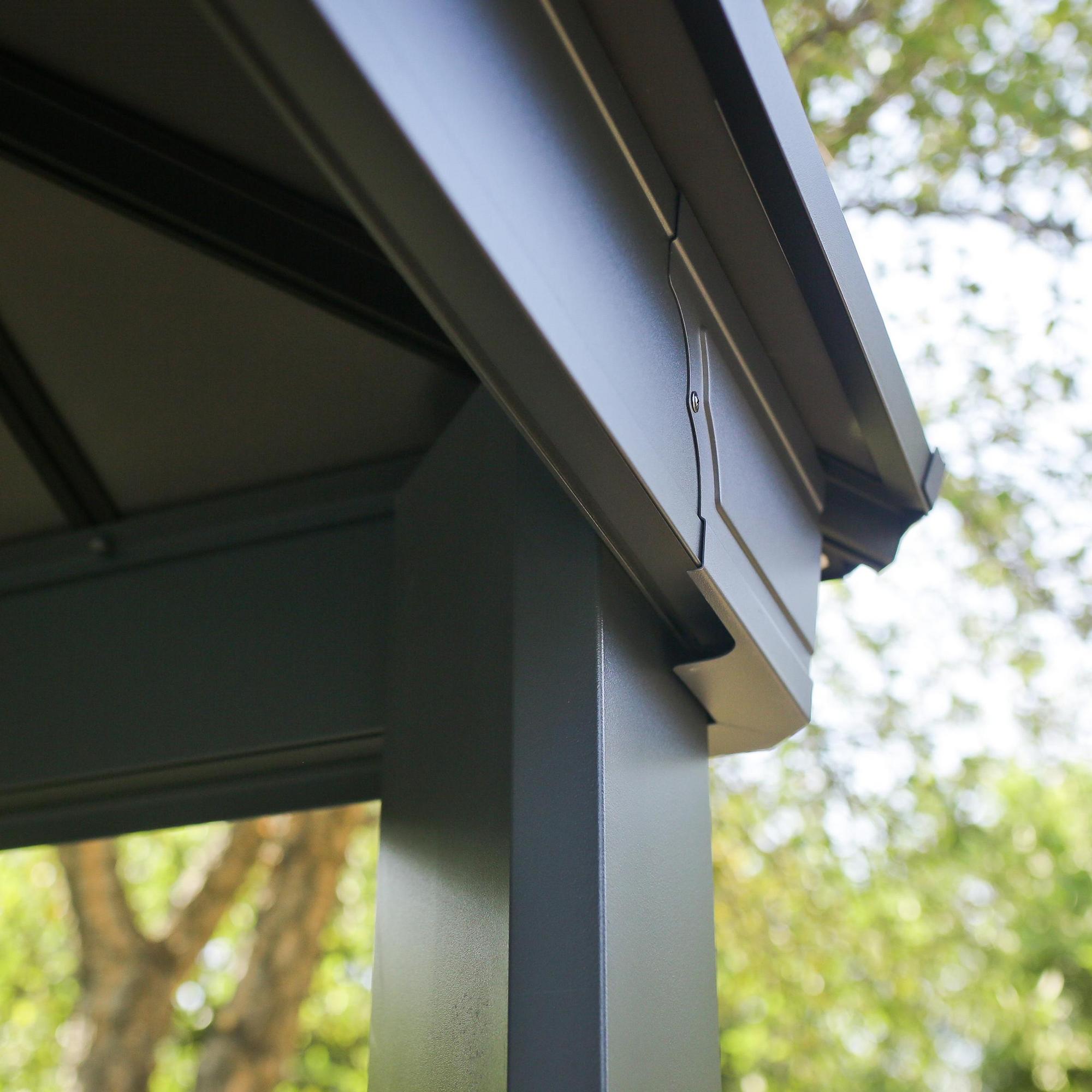 Canopia by Palram Dallas 14 x 14 Garden Gazebo - Grey