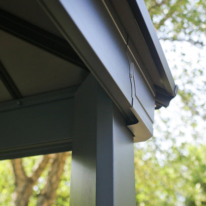 Canopia by Palram Dallas 14 x 14 Garden Gazebo - Grey