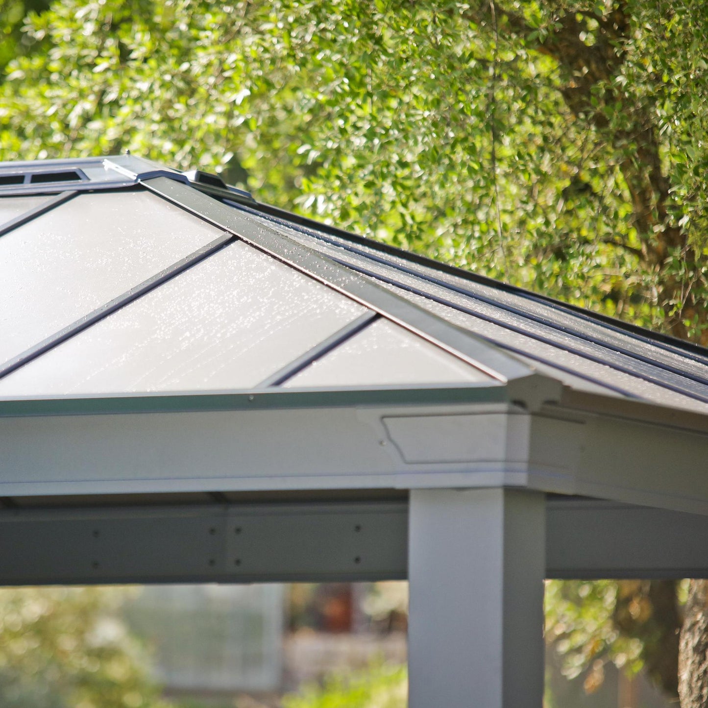 Canopia by Palram Dallas 14 x 14 Garden Gazebo - Grey