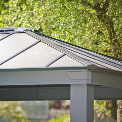 Canopia by Palram Dallas 14 x 14 Garden Gazebo - Grey