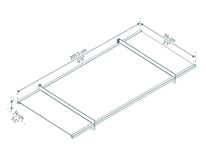 Canopia by Palram 2 x 1m Nancy Door Awning - Grey