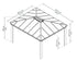 Canopia by Palram Dallas 12 x 14 Garden Gazebo - Grey
